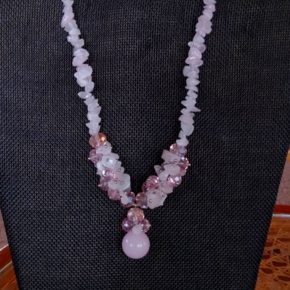 Pink Rock Necklace